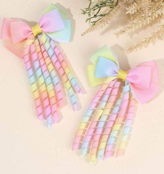Twirl & Swirl Rainbow Bow